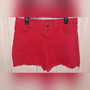 Justice Pink Junior Size 22 Plus Denim Cutoff Jean Shorts Summer Lake Beach